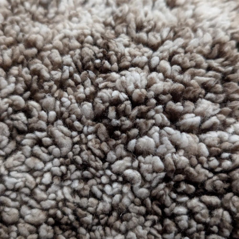 Simply Southern XXL Frosted Faux Fur Sherpa Quarter-Zip Pullover Jacket - Picture 9 of 9